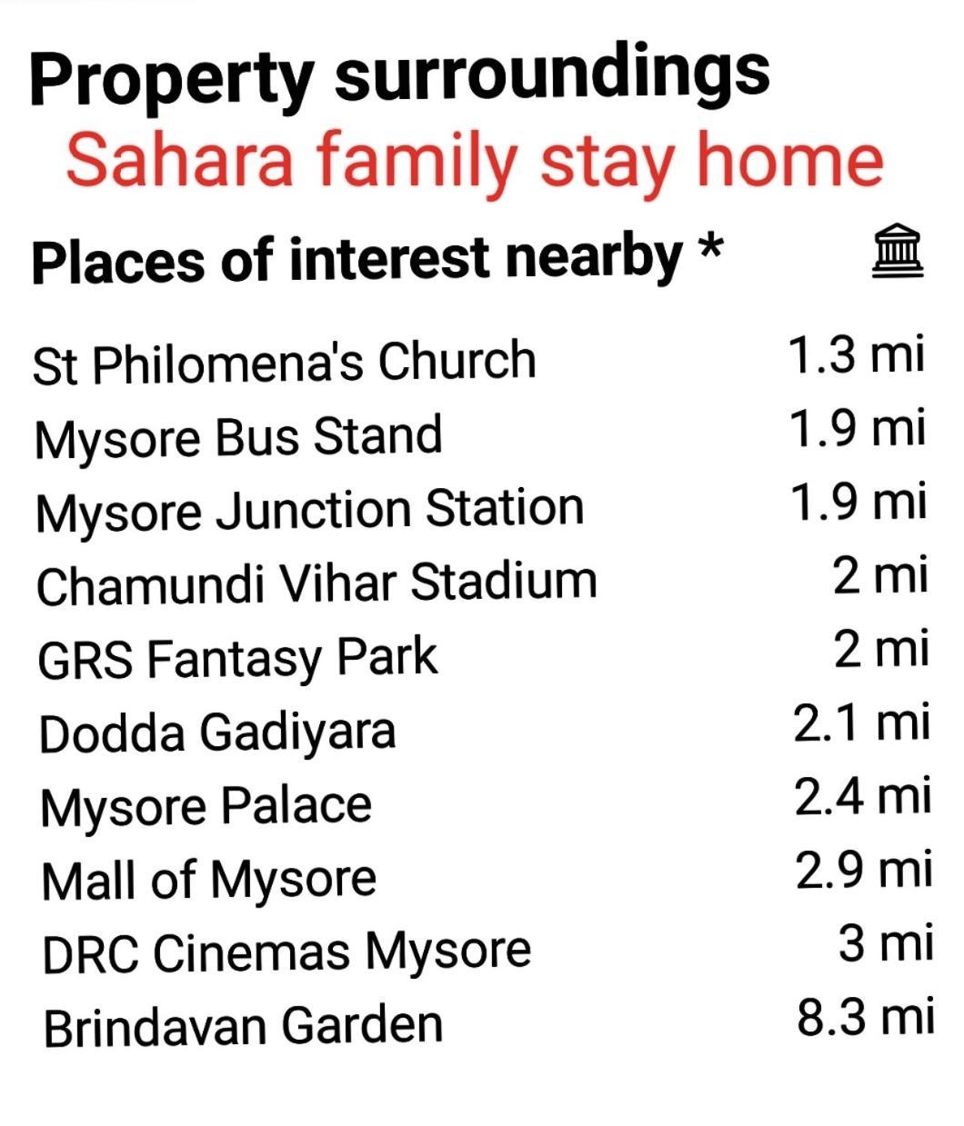 Sahara Family Homestay Mysore Exterior photo